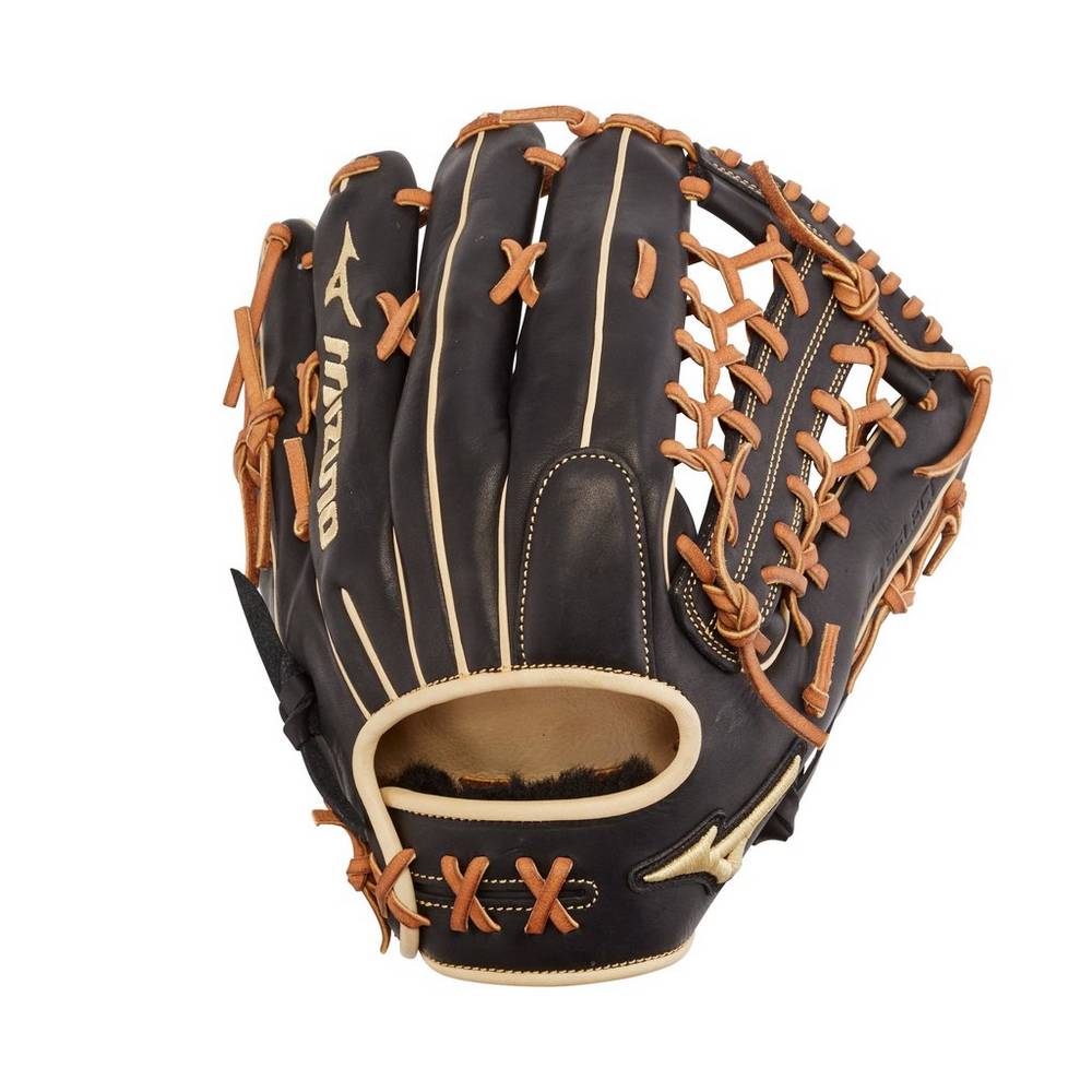 Damske Rukavice Mizuno Pro Select Outfield 12.75" - Deep Pocket Baseball Čierne Vypredaj WVIY31962